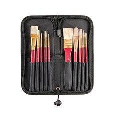 라이프퀄업 미술 수채화붓 10종 + 케이스 핑크, 1세트 문구/오피스/미술/화방용품 반품 최저가 14,570원