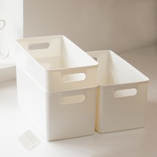 아임홈리빙 ZINI 심플 바스켓 수납함, 화이트, 160 x 300 x 150 mm, 1세트 undefined/undefined 반품 최저가 8,390원