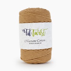 쎄비 필 트위스트 마크라메 코튼 뜨개실, 달고나, 1개 undefined/undefined 반품 최저가 14,400원