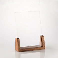 우드라인 아크릴 메뉴판꽂이 세로형 브라운, 1개 문구/오피스/보드/칠판/광고 반품 최저가 8,160원