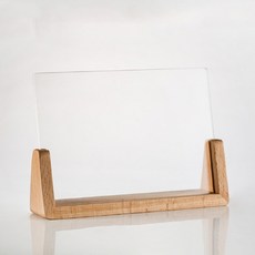 우드라인 아크릴 메뉴판꽂이 가로형 연브라운, 1개 문구/오피스/보드/칠판/광고 반품 최저가 7,970원