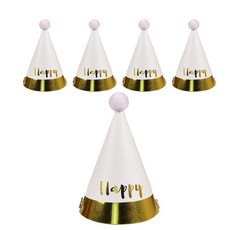 이자벨홈 생일파티 고깔 모자 11타입, 파운데이션 골드 트림 HP 생일, 5개 문구/오피스/파티/이벤트 반품 최저가 2,330원
