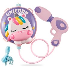 캐릭터 백팩 물총 일반형 1000ML, UNICORN, 1개 완구_취미/스포츠/야외완구 반품 최저가 9,400원