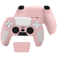 업마켓 PS5 컨트롤러 듀엘센스 실리콘 케이스 커버, 핑크, 1개 완구_취미/콘솔/휴대용게임기 반품 최저가 7,830원
