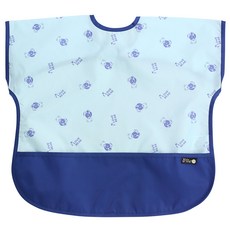 플리에 배색 방수 반팔 턱받이, 50하늘파랑곰, 1개, 1개입 출산/유아동/출산준비물/선물 반품 최저가 9,520원