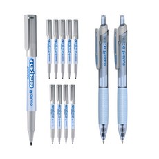 모나미 가디플러스 네임펜 F 10p + 가디플러스 FX ZETA 0.7mm 2p 세트, 흑색, 1세트 문구/오피스/필기류 반품 최저가 8,070원