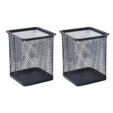 클리니스 문구 사무용 다용도 연필꽂이 사각, 블랙, 2개 문구/오피스/사무용품 전문관 반품 최저가 7,250원