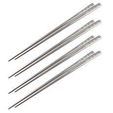 미피 스텐 아동젓가락 4p, 단품, 1세트 주방용품/수저/커트러리 반품 최저가 8,300원