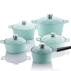 네오플램 세라믹 캐럿 냄비 5종 세트, 프레쉬그린 주방용품/냄비/프라이팬 반품 최저가 208,400원