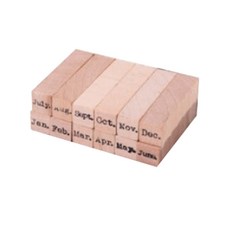 온업 원목 스탬프 달력 시리즈 12종 세트, 혼합색상, 1세트 문구/오피스/데코/포장용품 반품 최저가 5,420원