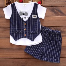 쁘띠앙쥬 유아용 여름 남아 체크조끼정장 상하세트 출산/유아동/유아동패션 반품 최저가 11,780원