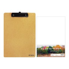 투코비 A4 나무 걸이용 클립보드 화판 + 도노 A4 아트켄트지 180g 125p, 1세트 문구/오피스/미술/화방용품 반품 최저가 8,360원