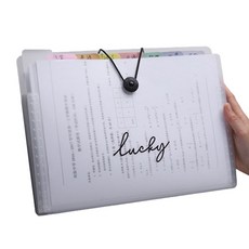 클리니스 5포켓 투명 파일 홀더, 럭키, 1개 문구/오피스/사무용품 전문관 반품 최저가 7,190원