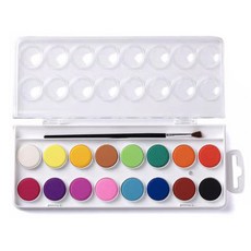 오픈스페이스 휴대용 이동식 수채화 고체물감, 16색, 250g 문구/오피스/미술/화방용품 반품 최저가 9,230원