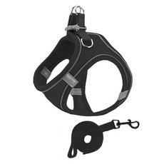 Pai 반려동물 굿타임 하네스세트, 블랙, 1세트 반려동물용품/펫티켓 산책용품 반품 최저가 5,330원