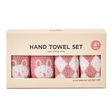 모던하우스 러블리 핸드타월 4p 세트, 1세트, 핑크 홈인테리어/수건/타월 반품 최저가 4,950원