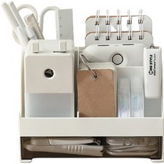 레인보우 다용도 책상 연필꽃이 정리함, 화이트, 1개 문구/오피스/사무용품 전문관 반품 최저가 4,220원