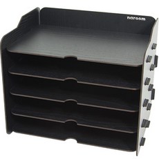 브론즈하우스 DIY 가로 서류 수납함 TWD-012, 5단, 블랙 문구/오피스/사무용품 전문관 반품 최저가 13,110원