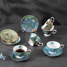 로얄에식스 스테콜 본차이나 커피잔 5인조 세트, 고흐, 1세트 주방용품/커피잔/찻잔 반품 최저가 72,450원