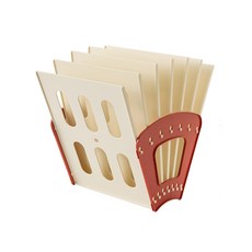 VWY 부채꼴 서류 책 수납 꽂이, 레드, 1개 문구/오피스/사무용품 전문관 반품 최저가 18,610원