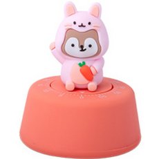 JNJ 동물캐릭터 60분 타이머 토끼, 핑크계열, 1개 문구/오피스/사무용품 전문관 반품 최저가 6,110원