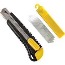 화신 커터칼 211 특대 25mm + 커터날 25mm 10p 세트, 혼합색상, 1세트 문구/오피스/학용품/수업준비 반품 최저가 7,030원