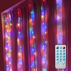 가온 LED 와이어 12모드 사운드형 USB 리모컨 커튼조명 F8 300구 + 리모컨, 멀티컬러, 3m x 3m, 1개 undefined/undefined 반품 최저가 10,570원