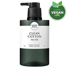 해피바스 오리지널컬렉션 바디로션 클린코튼향, 500g, 1개 생활용품/바디/세안 반품 최저가 6,790원