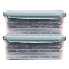 나누담 냉동 삼겹 생선 보관 트레이 용기 3L, 2개입, 1세트 주방용품/특수저장용기 반품 최저가 10,990원