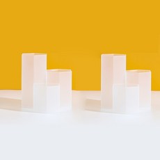 투명 벌집 칸막이 다용도 연필꽂이 2p, 화이트, 2개 문구/오피스/사무용품 전문관 반품 최저가 5,470원