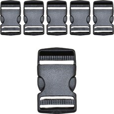 플라스틱 버클 38mm, 6개, 블랙 홈인테리어/수예/수선 반품 최저가 5,870원
