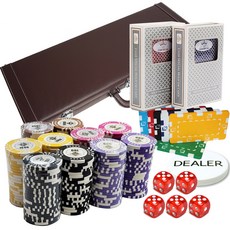 후니갬블 오성스페이드 클레이칩 500p + 가죽케이스 + 클럽스페셜 홀덤카드 2p + 사각칩 4p + 딜러칩 + 열쇠 2p + 주사위 16mm 5p 세트, 브라운(케이스), 랜덤발송(사각칩), 투명(주사위), 1개 완구/취미/보드게임 반품 최저가 47,510원