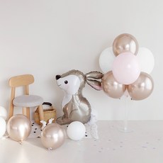 파티아일랜드 토끼호일풍선+샴페인핑크풍선세트, 혼합색상, 1세트 출산/유아동/출산준비물/선물 반품 최저가 7,400원