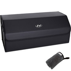 엠노블 가죽 트렁크 정리함 + 세차타월 세트, 현대 블랙 자동차용품/인테리어 반품 최저가 29,560원