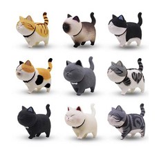 리씨상점 귀여운 고양이 피규어 9종 세트, 1세트 완구/취미/피규어/다이캐스트 반품 최저가 5,140원