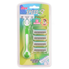 드위트리 MAX SPEED 3단 일회용 면도기 + 면도날 5p 세트 그린, 1세트 생활용품/구강/면도 반품 최저가 5,200원