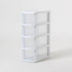 리빙 스마일 슬림 틈새 플라스틱 수납장, 4단 생활용품/수납장/서랍장 반품 최저가 18,380원