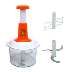 강철왕 만능 다지기 + 3중 스테인레스 칼날 + 거품기 세트, 오렌지, 1세트 주방용품/주방조리도구 반품 최저가 15,120원