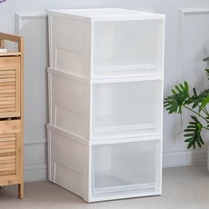 코멧 국내생산 폭 넓은 클리어 시스템 수납 서랍, 3개 홈인테리어/수납/정리 반품 최저가 37,490원