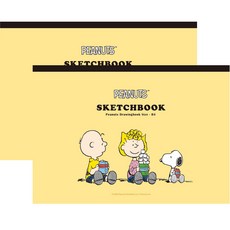 에이치엠플러스 피너츠 스누피 뜯어쓰는 스케치북, B4, 50매, 2개 문구/오피스/미술/화방용품 반품 최저가 13,430원