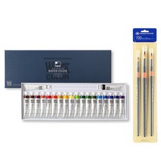 신한화구 전문가 수채화 물감 12ml + 화홍 수채붓 700R 3종 B세트, 20색 문구/오피스/미술/화방용품 반품 최저가 40,330원