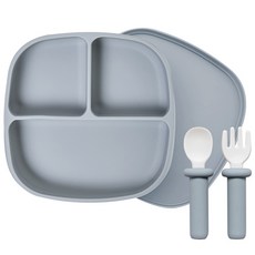 랄라비 유아용 아이주도 이유식 플러스 2종 세트, 흡칙식판 + 플러스 스푼 포크 + 케이스, 04 Gray 출산/유아동/이유용품/유아식기 반품 최저가 17,140원