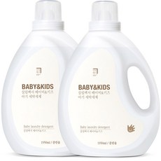 살림백서 베이비 앤 키즈 아기 세탁세제 1950ml, 1.95L, 2개 생활용품/세탁세제 반품 최저가 9,390원