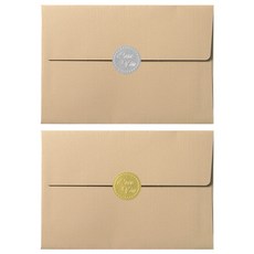 러브유 원형스티커 50p + 파스텔 청첩장 앤 엽서 봉투 50p 세트, 랜덤발송(원형스티커), 브라운(봉투), 1세트 문구/오피스/카드/엽서/봉투 반품 최저가 10,960원