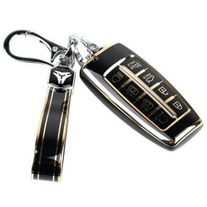 엠디글로벌 제네시스 8버튼 키케이스+ 키링 키홀더, 블랙 자동차용품/인테리어 반품 최저가 13,110원