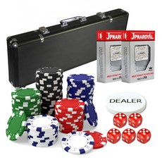 후니갬블 선명한 신료 컬러칩 500p + 알루미늄 블랙케이스 + JPNAROYAL 카드 2p + 딜러칩 + 열쇠 2p + 주사위 5p 세트, 화이트, 블루, 레드, 그린, 블랙(칩), 1개 완구/취미/보드게임 반품 최저가 64,930원