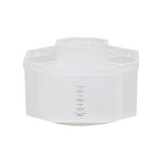 윈프라이스 8각 회전 연필꽂이, 투명화이트, 1개 문구/오피스/사무용품 전문관 반품 최저가 4,620원