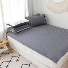 슈에뜨룸 심플리 세미마이크로 밴딩 침대패드, 차콜 홈인테리어/FW 침구샵 반품 최저가 16,510원