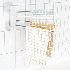 생활공식 회전식 4단 행주걸이, 실버, 1개 주방용품/주방수납/정리 반품 최저가 7,520원
