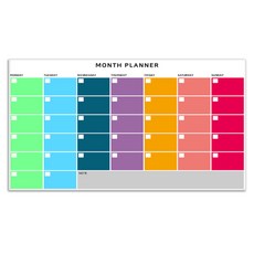 마이보드 부착형 월 플래너 칼라 화이트보드, 강화유리 문구/오피스/학용품/수업준비 반품 최저가 10,430원